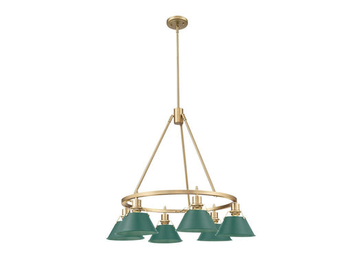 Golden - 3306-6 BCB-GN - Six Light Chandelier - Orwell - Brushed Champagne Bronze