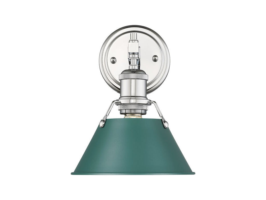 Golden - 3306-BA1 CH-GN - One Light Bath Vanity - Orwell - Chrome