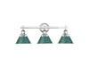 Golden - 3306-BA3 CH-GN - Three Light Vanity - Orwell - Chrome
