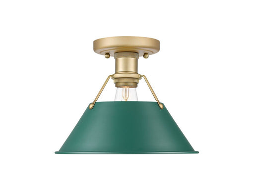 Orwell One Light Flush Mount Brushed Champagne Bronze