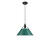 Golden - 3306-L BLK-GN - One Light Pendant - Orwell - Matte Black