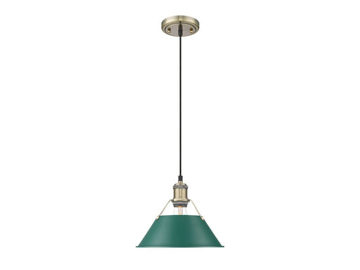 Orwell One Light Pendant Aged Brass