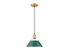 Golden - 3306-M BCB-GN - One Light Pendant - Orwell - Brushed Champagne Bronze