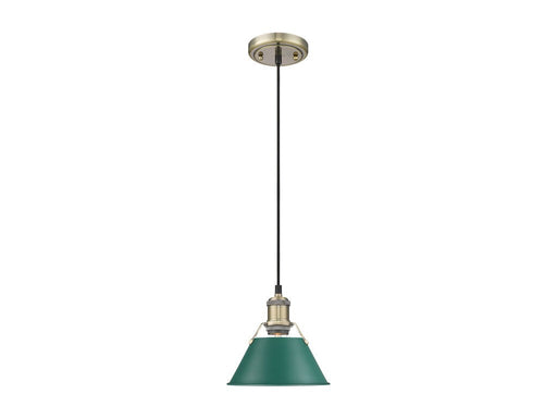 Orwell One Light Pendant Aged Brass