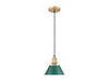 Golden - 3306-S BCB-GN - One Light Pendant - Orwell - Brushed Champagne Bronze