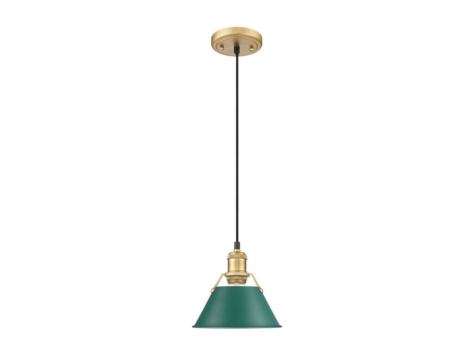 Golden - 3306-S BCB-GN - One Light Pendant - Orwell - Brushed Champagne Bronze