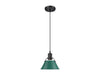 Golden - 3306-S BLK-GN - One Light Pendant - Orwell - Matte Black