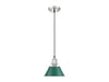Golden - 3306-S PW-GN - One Light Pendant - Orwell - Pewter