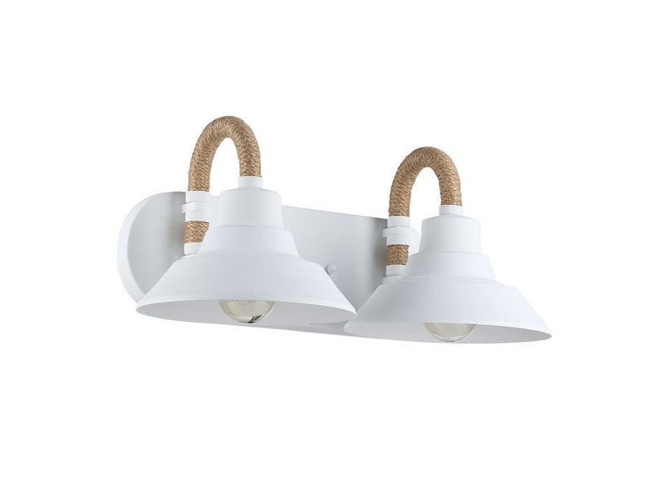 Golden - 3318-BA2 NWT - Two Light Vanity - Journey - Natural White