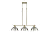 Golden - 3602-3LP AB-PW - Three Light Linear Pendant - Duncan - Aged Brass