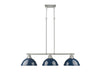 Golden - 3602-3LP PW-NVY - Three Light Linear Pendant - Duncan - Pewter