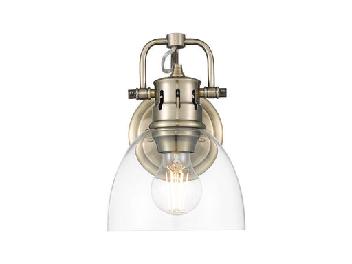 Golden - 3602-BA1 AB-CLR - One Light Vanity - Duncan - Aged Brass