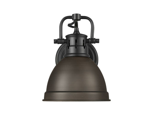 Golden - 3602-BA1 BLK-RBZ - One Light Vanity - Duncan - Matte Black