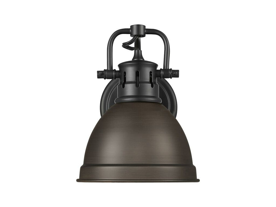 Golden - 3602-BA1 BLK-RBZ - One Light Vanity - Duncan - Matte Black