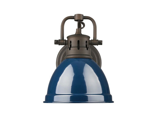 Golden - 3602-BA1 RBZ-NVY - One Light Vanity - Duncan - Rubbed Bronze