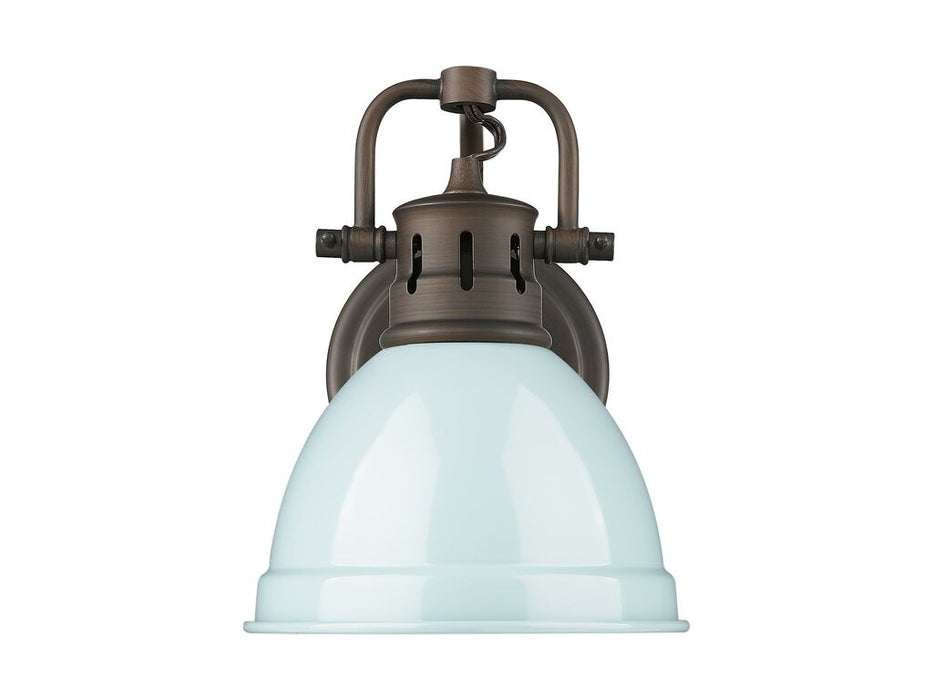 Golden - 3602-BA1 RBZ-SF - One Light Vanity - Duncan - Rubbed Bronze