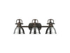 Golden - 3602-BA3 RBZ-CH - Three Light Vanity - Duncan - Rubbed Bronze
