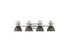 Golden - 3602-BA4 CH-RBZ - Four Light Vanity - Duncan - Chrome