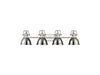 Golden - 3602-BA4 PW-CH - Four Light Vanity - Duncan - Pewter
