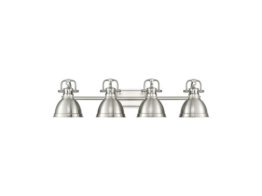 Golden - 3602-BA4 PW-PW - Four Light Vanity - Duncan - Pewter