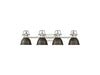 Golden - 3602-BA4 PW-RBZ - Four Light Vanity - Duncan - Pewter