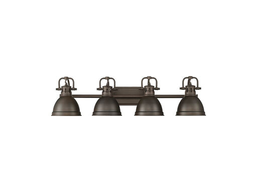Golden - 3602-BA4 RBZ-RBZ - Four Light Vanity - Duncan - Rubbed Bronze