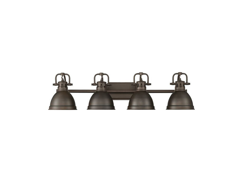 Golden - 3602-BA4 RBZ-RBZ - Four Light Vanity - Duncan - Rubbed Bronze