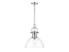 Golden - 3602-L CH-CLR - One Light Pendant - Duncan - Chrome