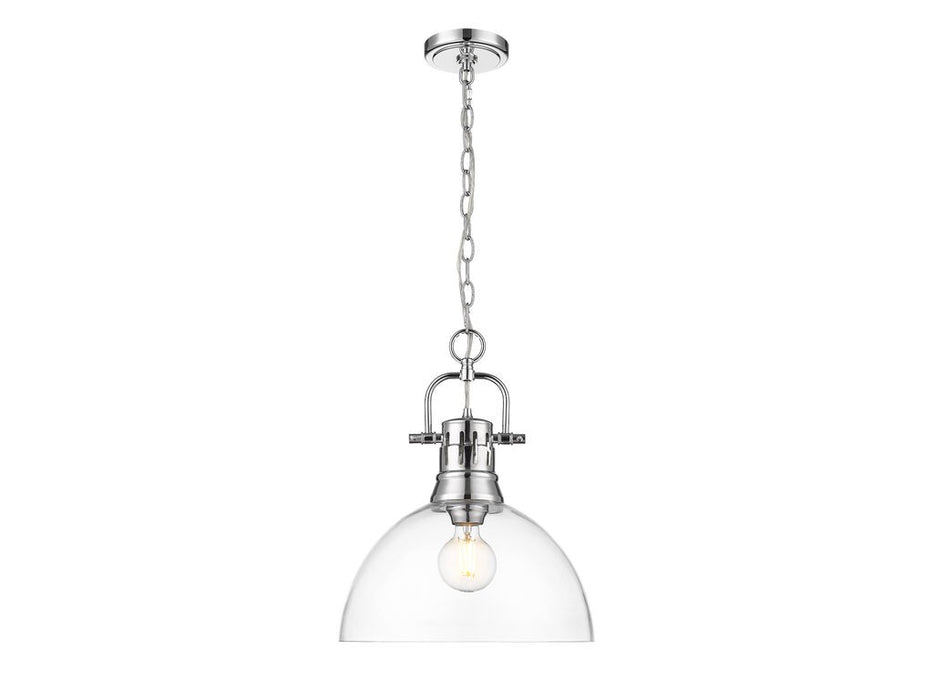 Golden - 3602-L CH-CLR - One Light Pendant - Duncan - Chrome