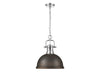 Golden - 3602-L CH-RBZ - One Light Pendant - Duncan - Chrome
