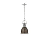 Golden - 3602-S CH-RBZ - One Light Pendant - Duncan - Chrome