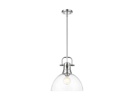 Golden - 3604-L CH-CLR - One Light Pendant - Duncan - Chrome