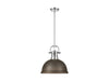 Golden - 3604-L CH-RBZ - One Light Pendant - Duncan - Chrome