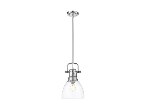 Golden - 3604-S CH-CLR - One Light Pendant - Duncan - Chrome