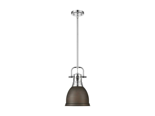 Golden - 3604-S CH-RBZ - One Light Pendant - Duncan - Chrome