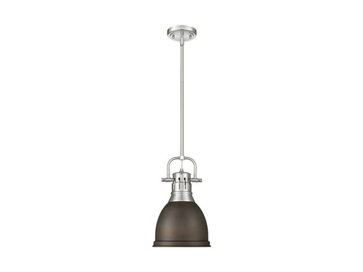 Golden - 3604-S PW-RBZ - One Light Pendant - Duncan - Pewter