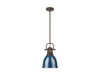 Golden - 3604-S RBZ-NVY - One Light Pendant - Duncan - Rubbed Bronze