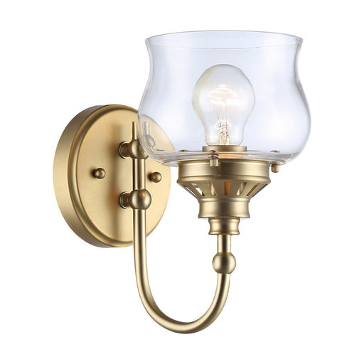 Daphne One Light Wall Sconce Brushed Champagne Brass