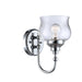 Golden - 3610-1W CH-CLR - One Light Wall Sconce - Daphne - Chrome