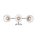 Golden - 3610-BA3 CH-CLR - Three Light Vanity Light - Daphne - Chrome