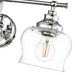 Golden - 3610-BA3 CH-CLR - Three Light Vanity Light - Daphne - Chrome