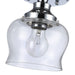Golden - 3610-SF CH-CLR - One Light Semi-Flush Mount - Daphne - Chrome