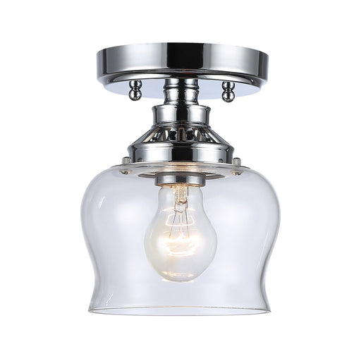 Daphne One Light Semi-Flush Mount Chrome