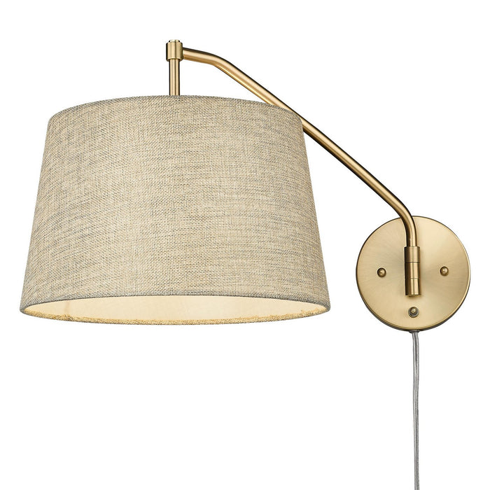 Golden - 3694-A1W BCB-NS - One Light Swing Arm - Ryleigh - Brushed Champagne Brass