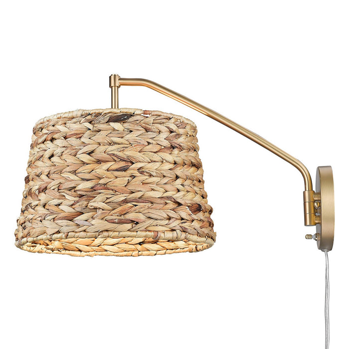 Golden - 3694-A1W BCB-WSG - One Light Swing Arm - Ryleigh - Brushed Champagne Brass