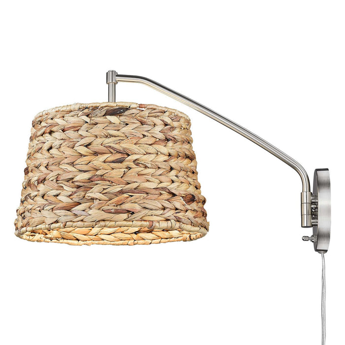 Golden - 3694-A1W PW-WSG - One Light Swing Arm - Ryleigh - Pewter