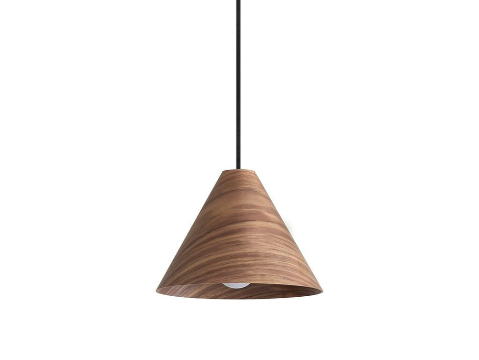 Golden - 3988-10 DWA - One Light Mini Pendant - Conique - Dark Walnut
