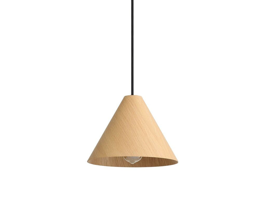 Golden - 3988-10 LWA - One Light Mini Pendant - Conique - Light Walnut