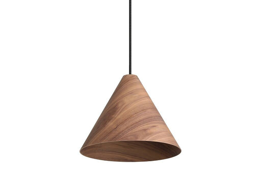 Conique One Light Pendant Dark Walnut