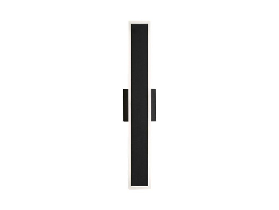 Golden - 4072-OWL24 SNB - LED Outdoor Wall Sconce - Obsidian - Sand Black